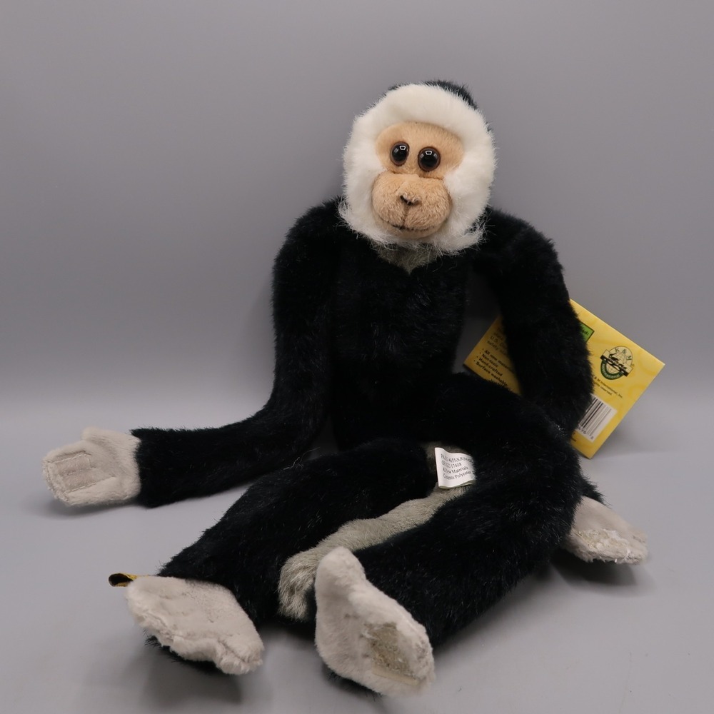 Wild Republic Quon Langur Monkey Plush 17" Stuffed Animal Black Boston Museum